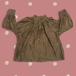 H&M Women's Brown and Khaki Blouse